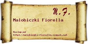 Malobiczki Fiorella névjegykártya
